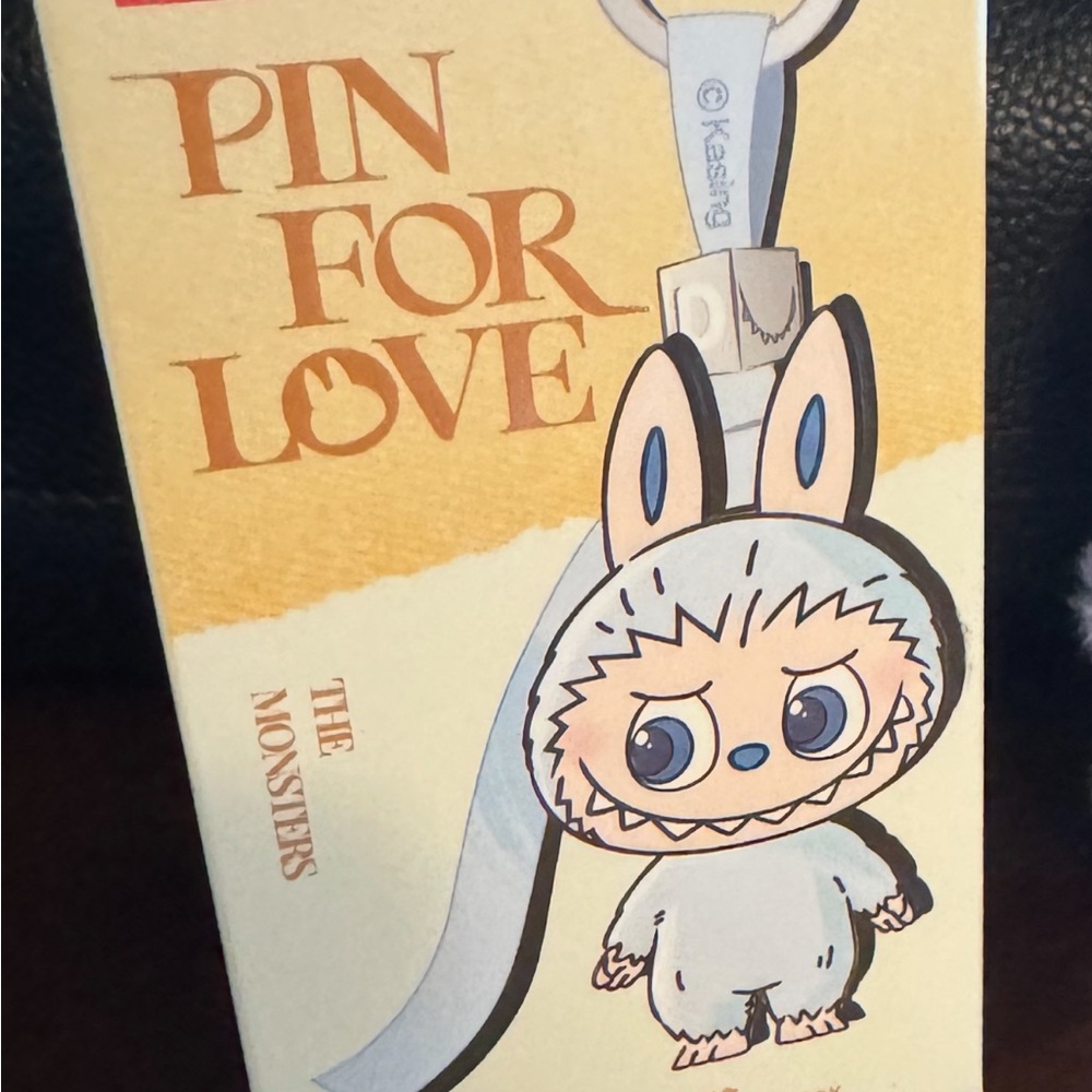 D Labubu Pin For Love… letter Unopened box from PopMart